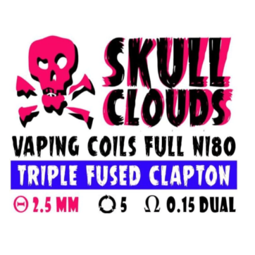 SKULL CLOUDS TRIPLE FUSED CLAPTON 0.15