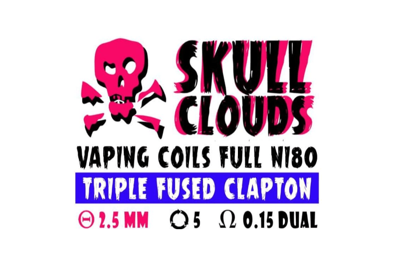 SKULL CLOUDS TRIPLE FUSED CLAPTON 0.15