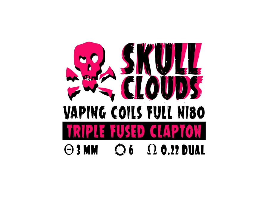 SKULL CLOUDS TRIPLE FUSED CLAPTON 0.22