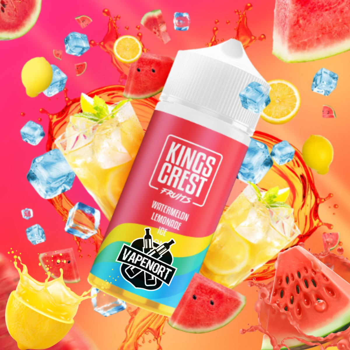 Kings Crest Fruits Watermelon Lemonade Ice Salt - Imagen 2